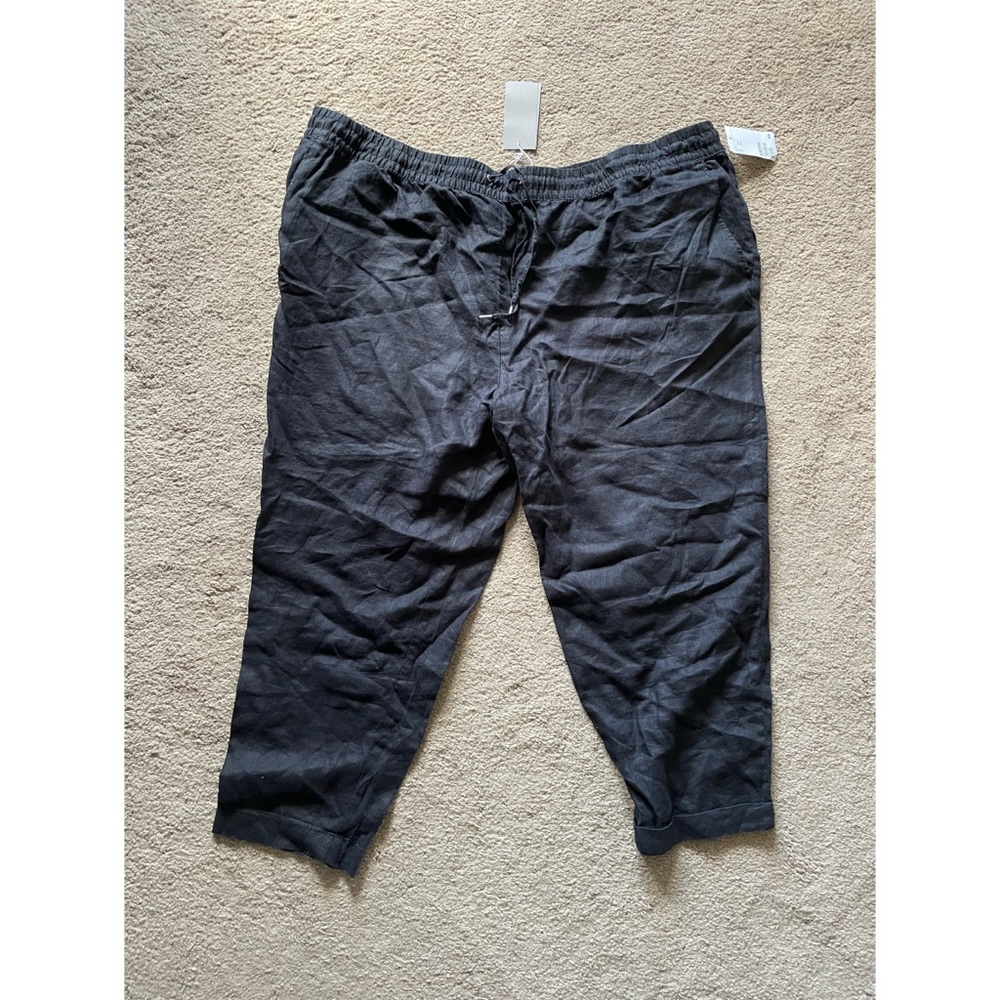H&M cropped linen pant